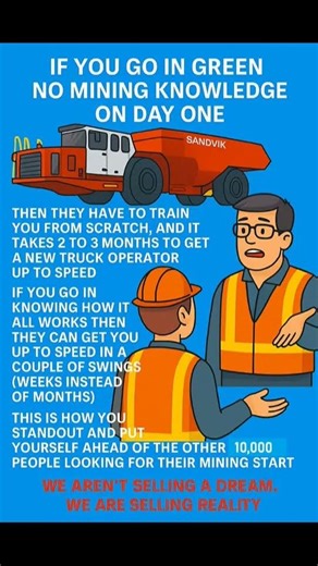 🎙️If you go in Green to one of the many Entry Level Underground Jobs🚧