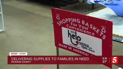 Volunteers brave icy roads to deliver supplies across Dickson County