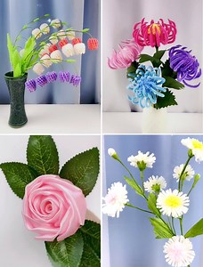 🌸🎨 DIY Flower Mastery: Creating Simply Beautiful Floral Crafts That Will Take Your Breath Away!🌺✨ #FlowerCrafting #DIYDecor | Art & Craft