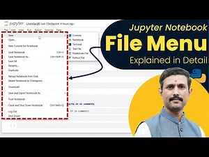 Jupyter Notebook File Menu Explained | Beginner Questions Answered for Python Learners