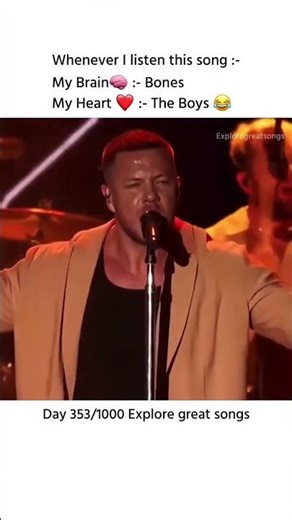 Follow @exploregreatsongs For more amazing videos "Imagine Dragons perform their hit song Bones