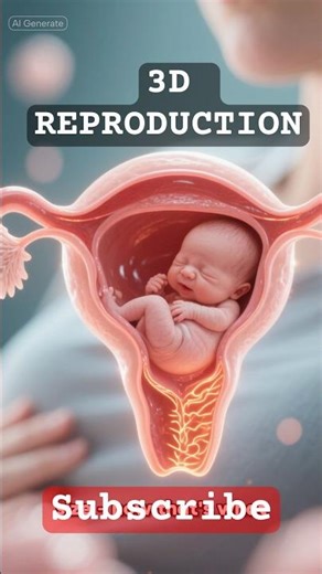 3D FEMALE REPRODUCTION || FEMALE HUMAN ANATOMY 3D || 😱