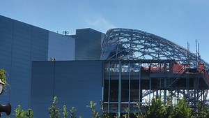 New Canopy and Walkway Construction Update for Tron Lightcycle Run | Chip and Company