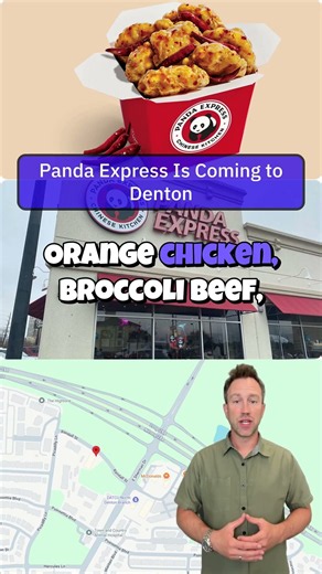 Denton, get ready for more orange chicken. 🍊🍗 #pandaexpress