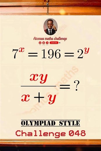 Olympiad Maths Challenge 048 ♥️ #viralmath #dailychallenge #mathequation #basicmath #mathschallenge