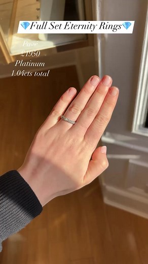 2.2K views · 37 reactions |  Which type of setting would you choose for a full set diamond eternity ring? Pavé, claw or channel set, tell us in the comments! #iangallacherjewellers #leadingthewayindiamonds #diamond #eternityring #smallbusiness | Ian Gallacher Manufacturing Jeweller and Diamond Merchant | Facebook