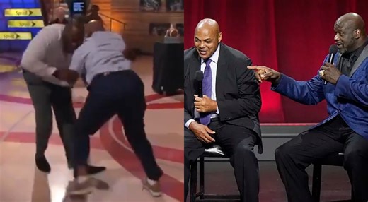 Shaquille O’Neal and Charles Barkley Leaves Social Media Howling After Their Wrestling in TNT Set Footage Goes Viral