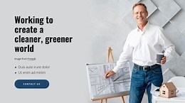 We create a cleaner, greener world - Html Code Example by Nicepage