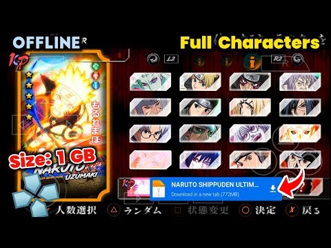 Naruto Shippuden Ultimate Ninja Heroes 4 HD Version - PSP Mod Game Android Offline
