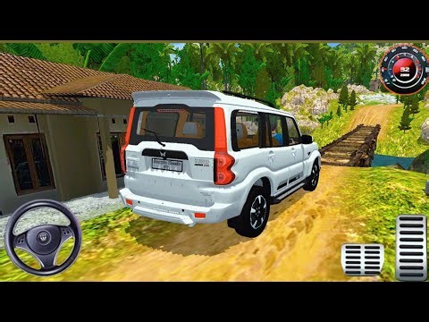 Mahindra Scorpio Car Driving Bridge Off Road Gameplay || Scorpio Car Off Road Driving || Car Game
