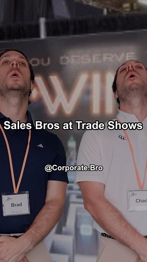 Ross Pomerantz on Instagram: "It’s that time of year again: Trade Show Season. A time when companies will spend a pretty penny to build temporary booths and populate them with their chillest and/or most beautiful Sales Reps. Swag will be dawned, badges will be scanned, and Sales Bros will once again say to each other, “trade shows… so sick, bro.” #SalesReps #TradeShows #SoSickBro #saastr #dreamforce #comedy"