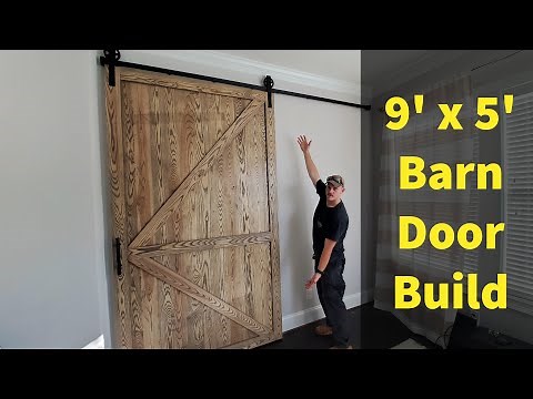I Built a MASSIVE Sliding Barn Door!