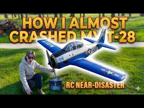 I almost crashed it... ✈️💥 Duraly t-28 1100mm review and flight |4K 60fps|