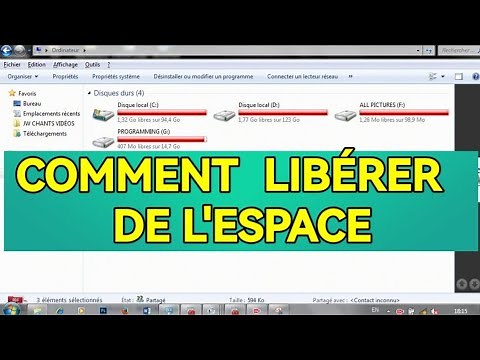 Comment libérer de l'espace sur son pc