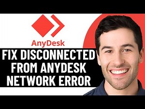 HOW TO FIX DISCONNECTED FROM THE ANYDESK NETWORK ERROR 2025! (EASY FIX)