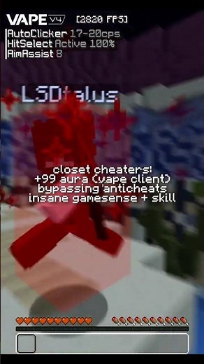 blatant cheaters vs. closet cheaters in minecraft pvp #shorts #fyp #minecraft #hypixel #bedwars