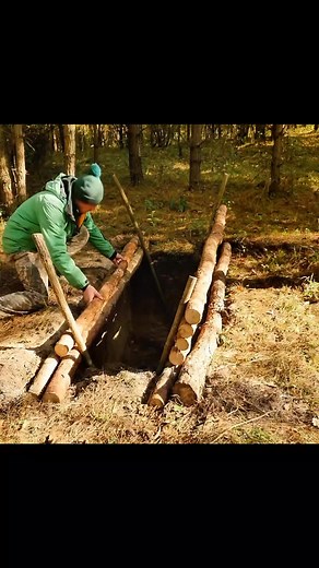 I build eerie shelter in the forest #Outdoors #camping | Vantage Ridge Bushcraft