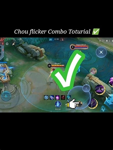 chou flicker Combo toturial t