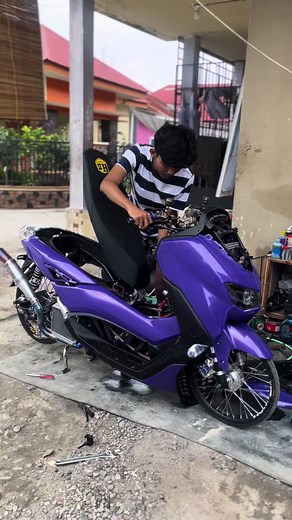 ENGINE ON! CEK SOUND KNALPOT BY : @r seven racing #nmax #nmax155 #streetrace #thaistyle #fyp