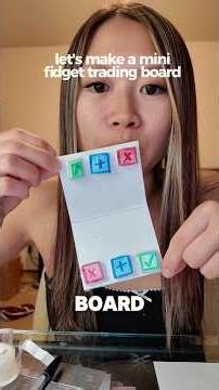 make a MINI fidget trading board w/ ME!