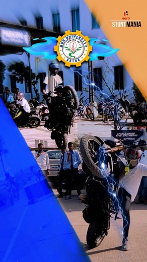 Unleash the thrill! Hero Stunt Mania at AKS University Campus: Exciting stunts, safe rides.✨🏍️...#aksuniversity #stuntmania #hero #reels #reelitfeelit #campus #bike #ride #stunts #fyp #trending #instagram #bikeride | AKS University