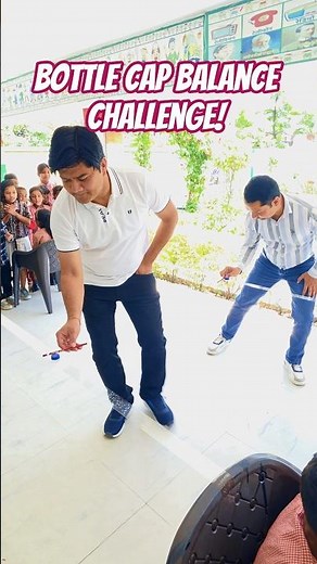 Bottle Cap Balance Challenge #trending #skills