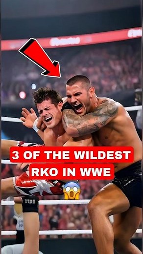 3 Legendary RKOs You’ll Never Forget 😳 #rko #wwe