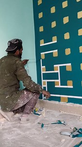 212K views · 14K reactions | ️.3d masking tape design texture, #painter #paint #ipurpleyou #wallpainting #home #homedecor #viralreels #shorts | Mehtab Malik | Facebook