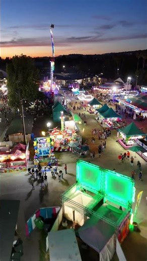 “Sonoma County Fair Rides After Dark – Mesmerizing Drone Footage!” 2025