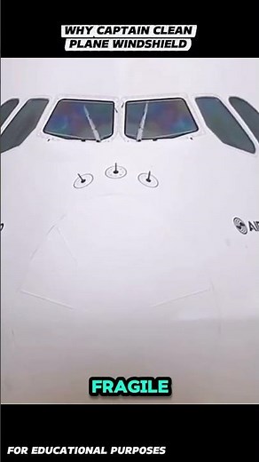 Why Only Pilots Clean This $100,000 Glass ✈️ | Cockpit Windshield. #documentary#usashorts