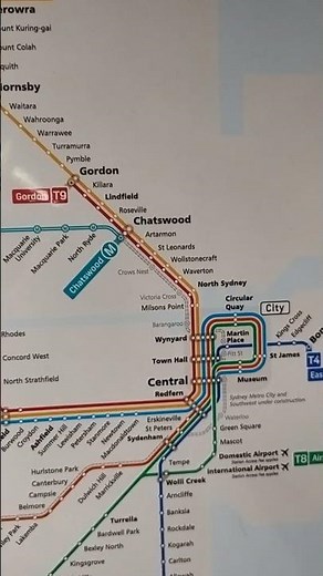 Sydney rail network map #railwaystation #railway #sydney #publictransport