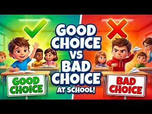 Good Choices vs Bad Choices at School ✅❌ | Social Skills & SEL Video for Kids - Positive Behavior