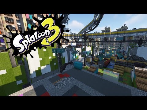 Splatoon 3 in minecraft Eeltail Alley! (Happy 3 years of Splatoon 3)