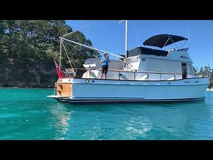 Grand Banks 42 Classic - Moturekareka Island at Hauraki Gulf