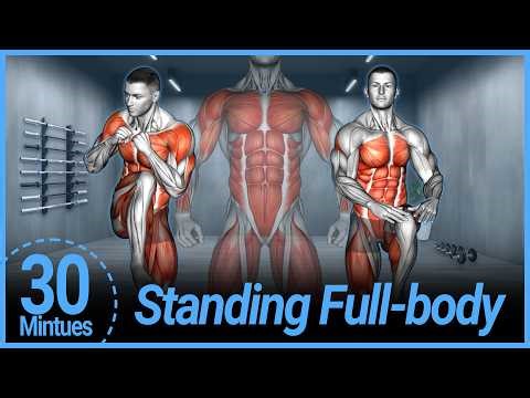 30-Min! Standing Full-body Workout ➜ Intense Total Body Reset