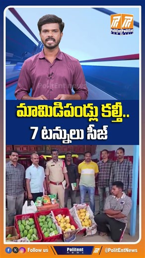 మామిడిపండ్లు కల్తీ 7 టన్నులు సీజ్‌..! #mango #mangoadulteration #fakemangoes #mangoesseized #shorts