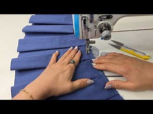 How to sew box pleats in a professional way✂️sewing tips and tricks✨️
