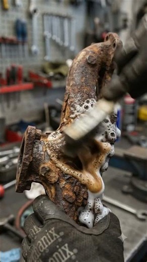 🔥 Rusty Engine Part Restoration 😱 | Rust Remover Transformation #shorts