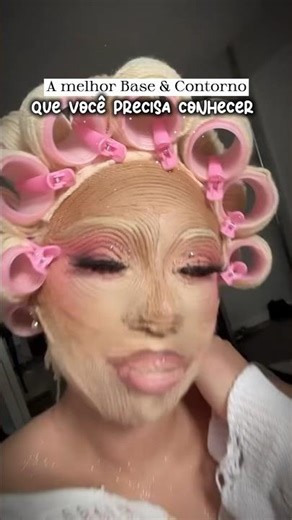 2 em 1 - BASE & CONTORNO!!🎀🩷 ID nos COMENTÁRIOS!! #achadinhosdashopee #base #makeup #girls #fyp