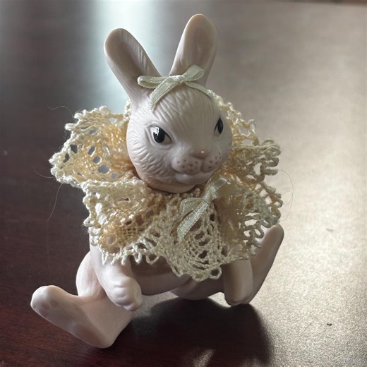 Vintage 4" Articulated Bisque Rabbit Doll – Linda Mcdowell 1991 - Etsy UK
