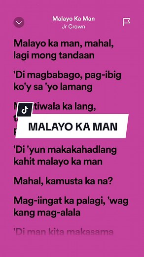 Malayo Ka Man - Jr Crown Lyrics