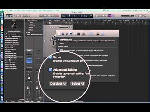Logic Pro X - Video Tutorial 01A - How to Turn on Advanced Tools (ADDENDUM)