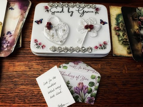 Lock & Key Note Card Box