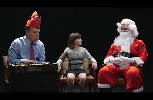 Santa hooks kids up to a lie detector test to see if they're naughty or nice.