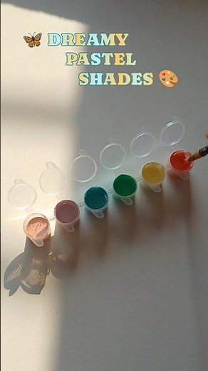 How to Make Beautiful Pastel Colors with Acrylic Paint 🎨✨ | Easy Color Mixing Guide #shorts #colors