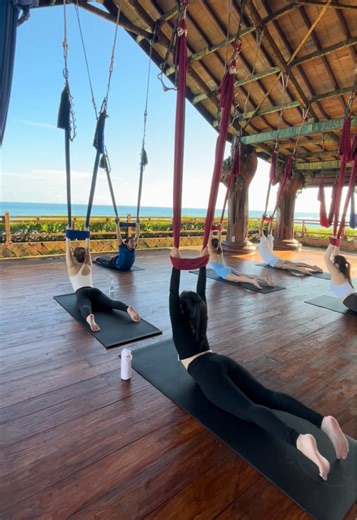 Aerial Yoga Experience: My First Class with a View