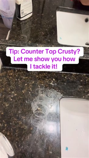 One Shot Gem Cleaning LLC | Counter Top Crusty? Let me show you how I tackle it! I used Weiman Quartz & Stone cleaner & Steel Wool 0000 grade #tips #cleaning... | Instagram