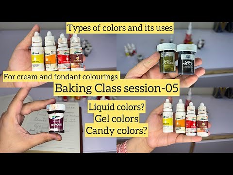 Food Colors and its uses in Cake Making|Baking Class for Beginners about colors| Colors and its uses