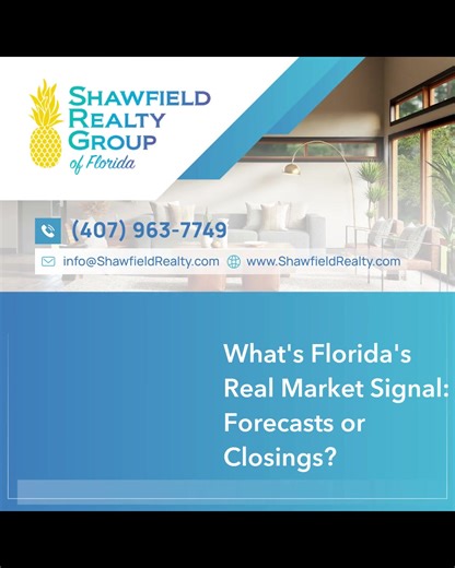 What's Florida's Real Market Signal: Forecasts or Closings? | We Sell Happy Real Estate!