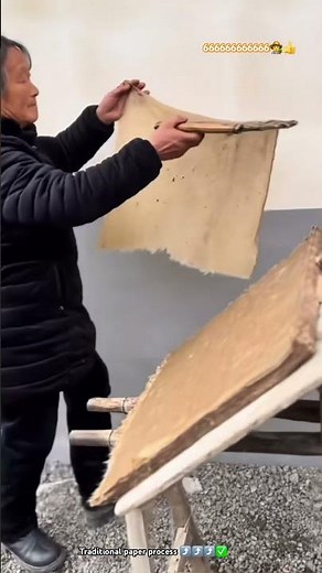 Traditional paper making process